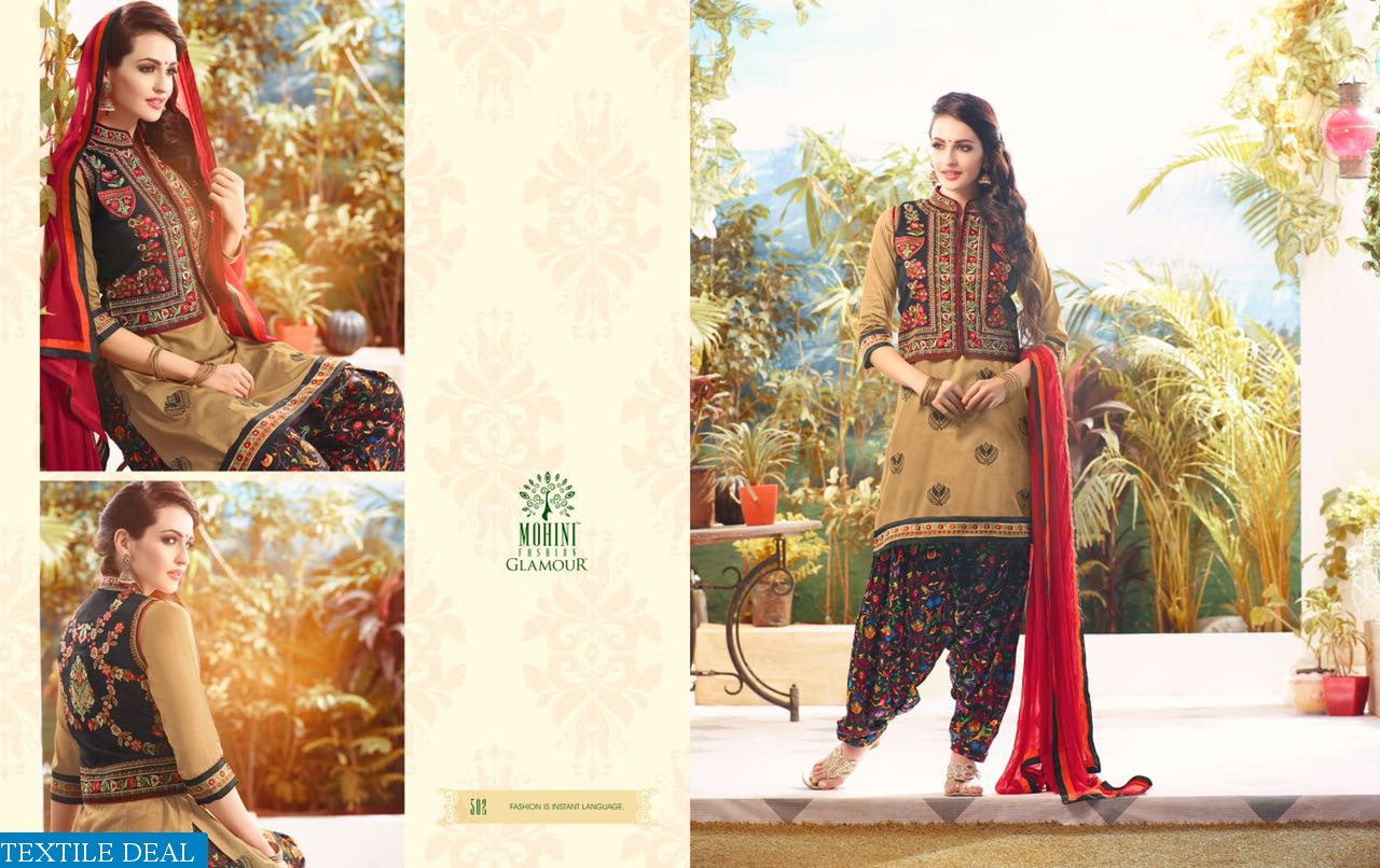 mohini Glamour Premium cotton With jacket Suits